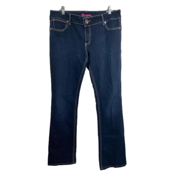 WOMENS Wrangler Jeans Pink Label Cowgirl bootcut jeans - Picture 1 of 4
